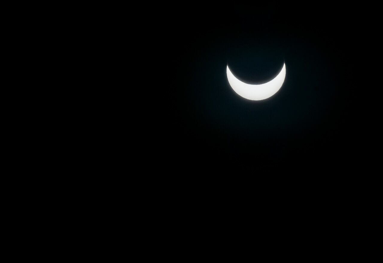 Eclipse solar en la Ciudad de Buenos Aires.