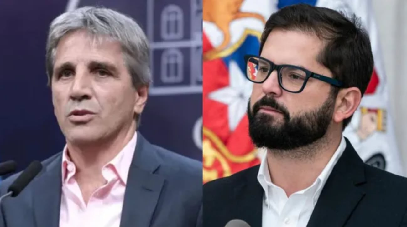 Chile envió una carta de protesta a Argentina por los dichos de Luis Caputo contra Gabriel Boric.