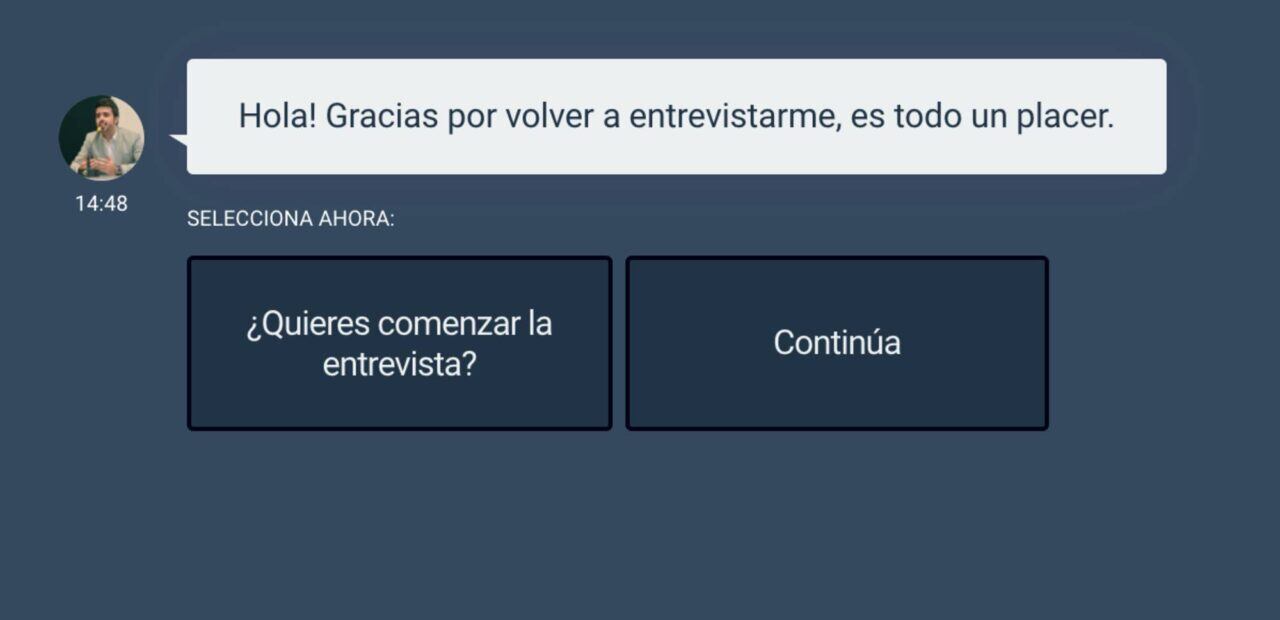 Creó un currículum con un bot que responde preguntas con sus datos