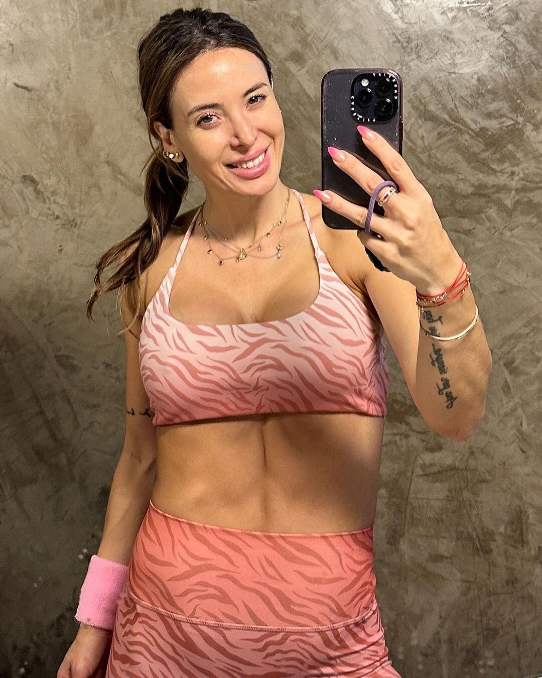 Jésica Cirio y su look deportivo