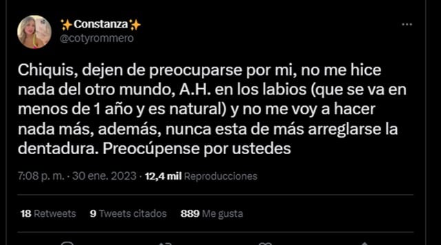 Coti de Gran Hermano contó qué cambio estético se ha hecho.