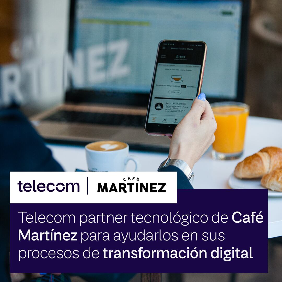 Telecom brinda soluciones tecnológicas a café Martínez