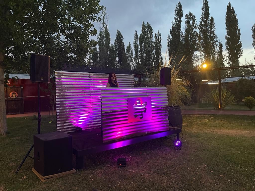 Mientras que la gente iba acercándose a los stands de vino y tragos, sonaba música tecno de la mano de una dj en vivo.