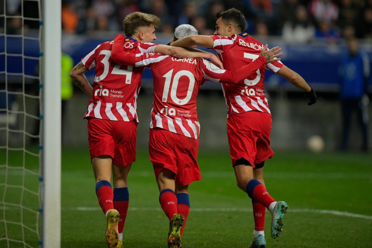 Atlético de Madrid venció al Oviedo por la Copa del Rey.