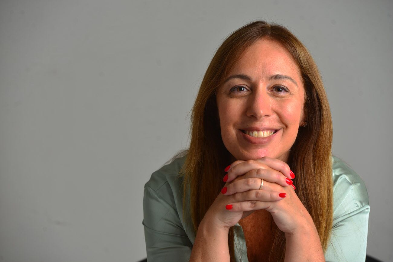 La diputada nacional María Eugenia Vidal en el programa Voz y Voto. (Nicolás Bravo / La Voz)
