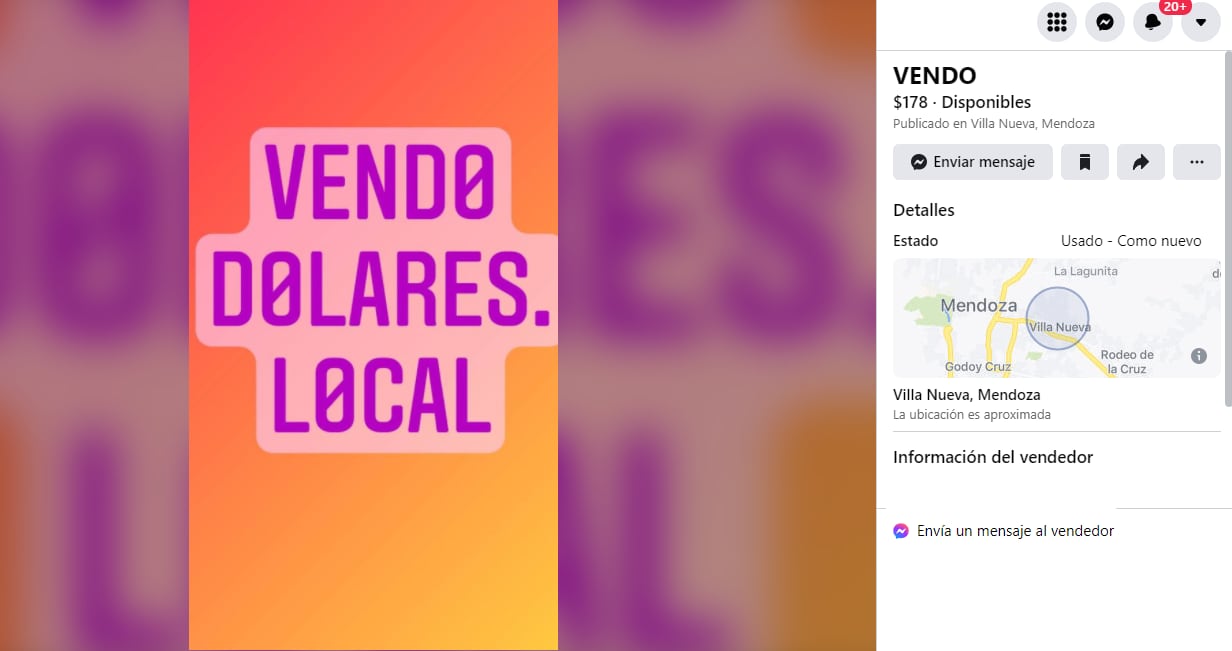 Venta de dólares: los particulares también aprovechan las redes para ofrecer sus tenencias