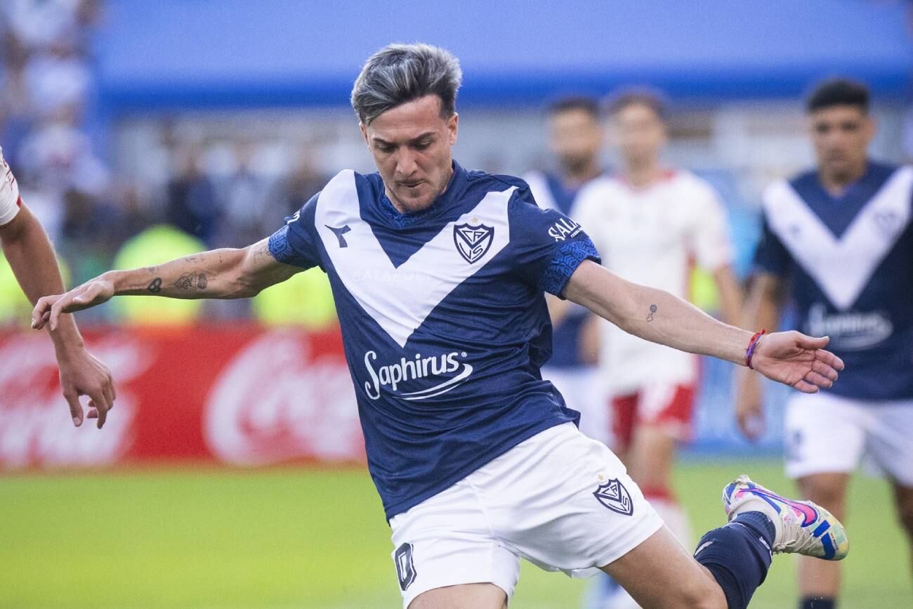 Pizzini, una de las cartas ofensivas del Fortín en la definición ante Huracán, por la Liga Profesional. (Prensa Vélez)