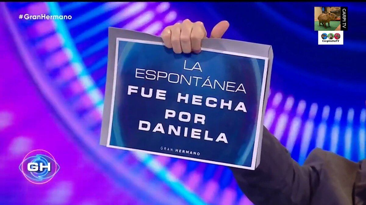 Daniela realizó la espontánea