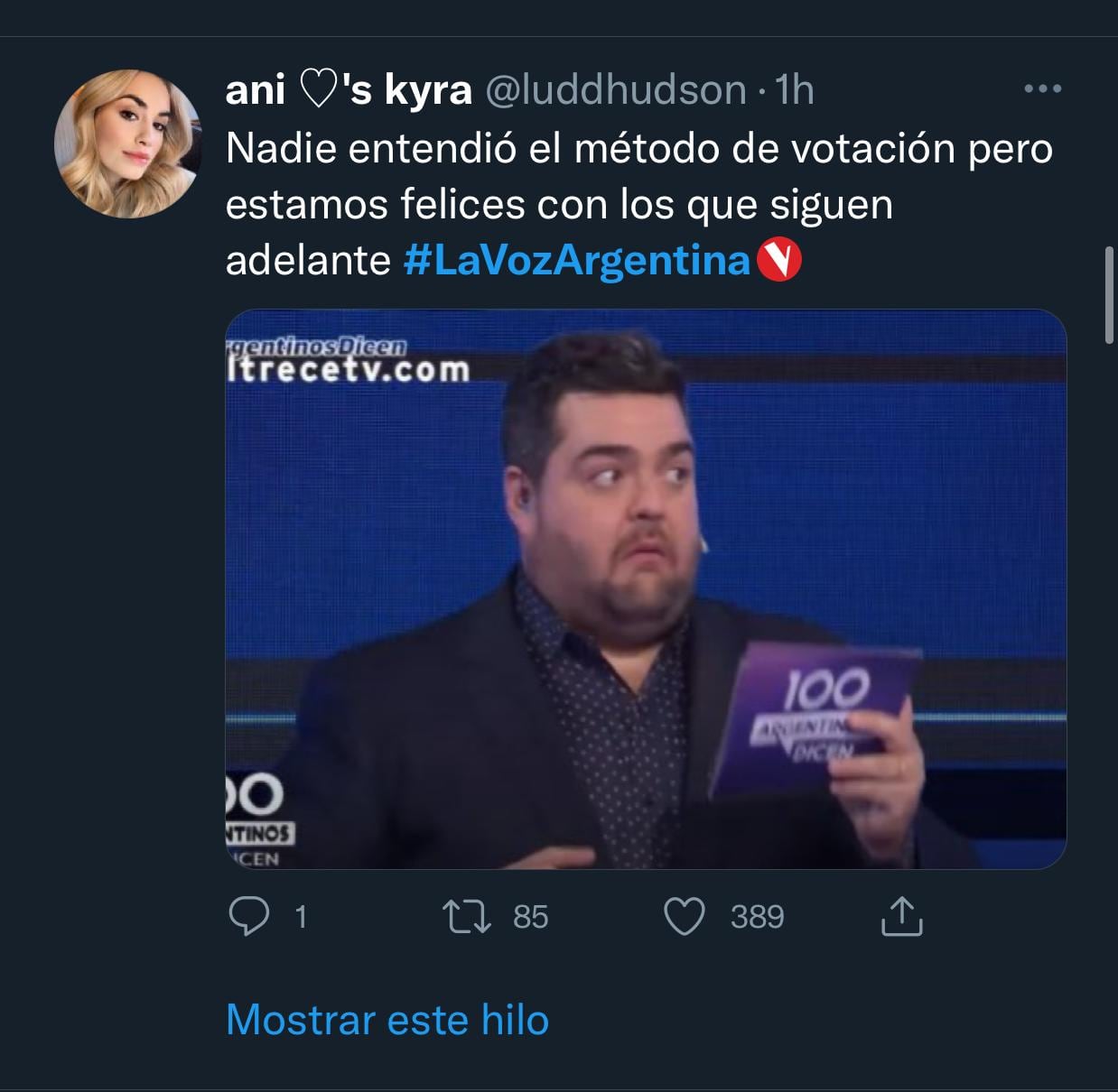 Memes por los cuartos de final de La Voz Argentina.