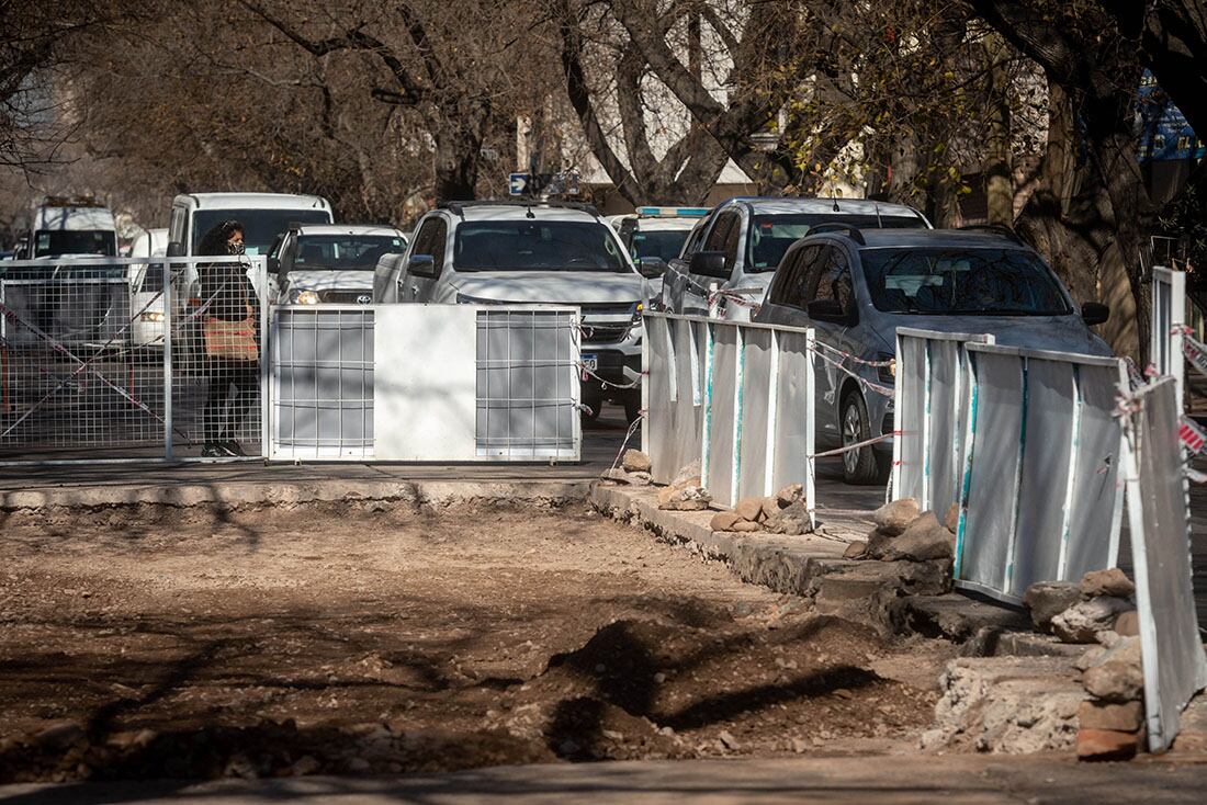 Las obras forman "cuellos de botella" en diferentes puntos. Foto: 