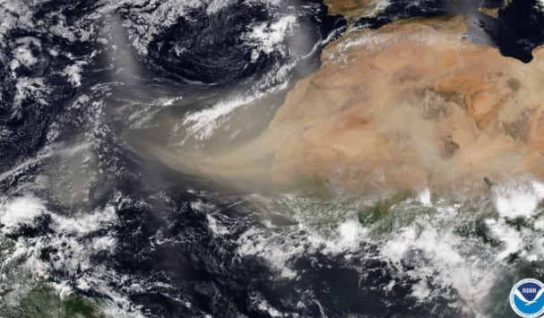 Nube de polvo del Sahara llegó a América