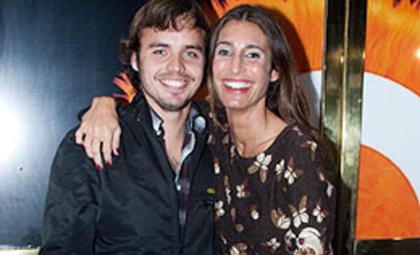 Romina Yan con Benjamín Rojas.