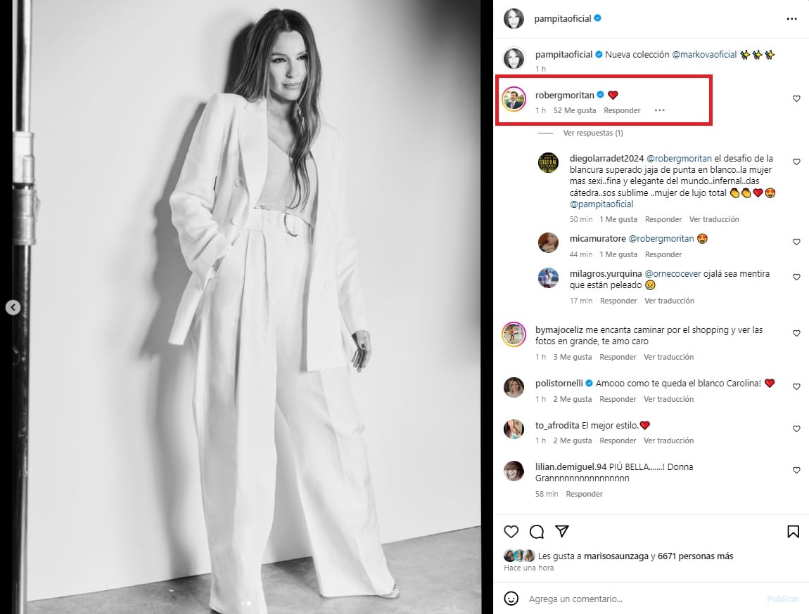 La reacción de Roberto García Moritán a los rumores de crisis con Pampita.