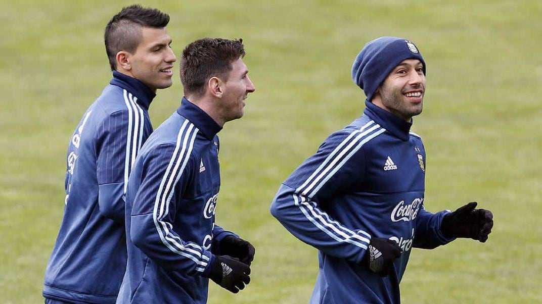 Agüero, Messi y Mascherano en sus épocas de Selección (Foto: Archivo / AP).