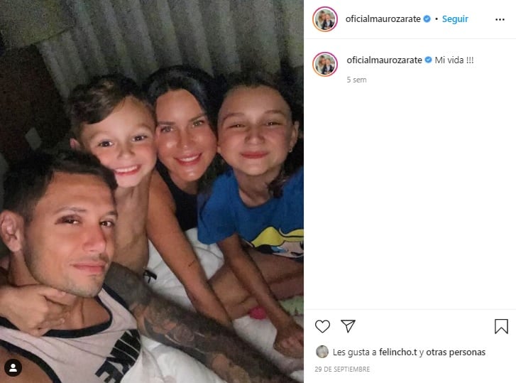 Natalie Weber y Mauro Zárate, enamorados en las redes