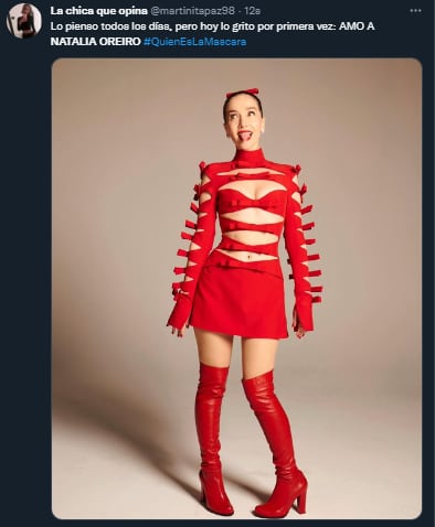 Natalia Oreiro impactó con su look en "¿Quién es la máscara?"