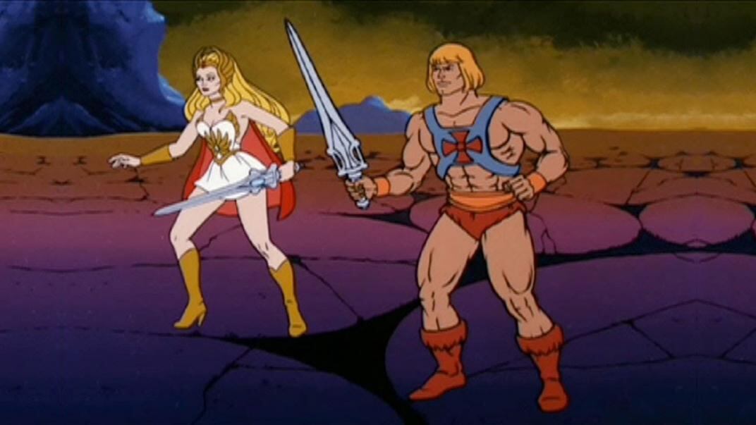 He-Man y su hermana She-Ra.