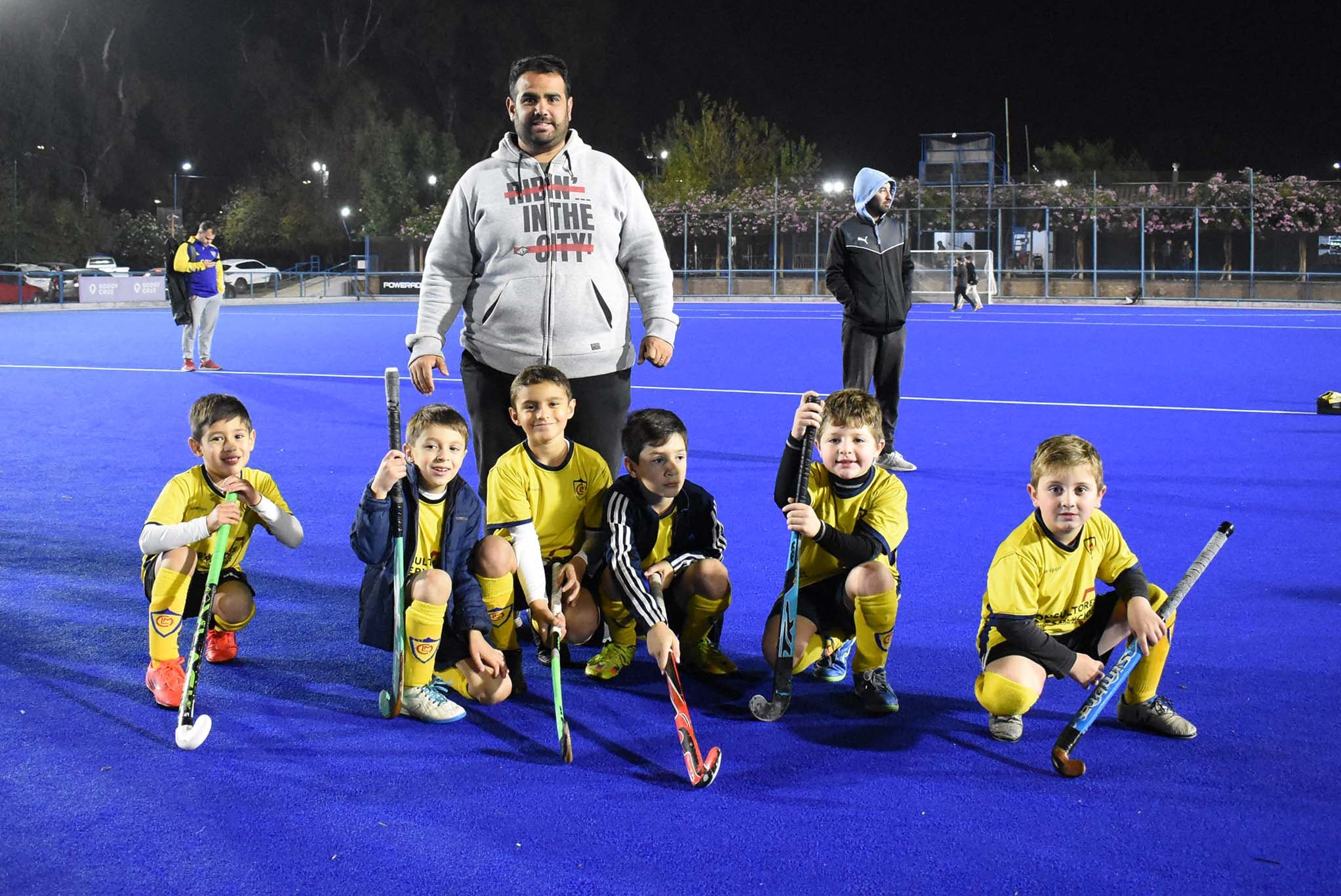 Hockey sobre césped infantiles./gentileza AAMHSC