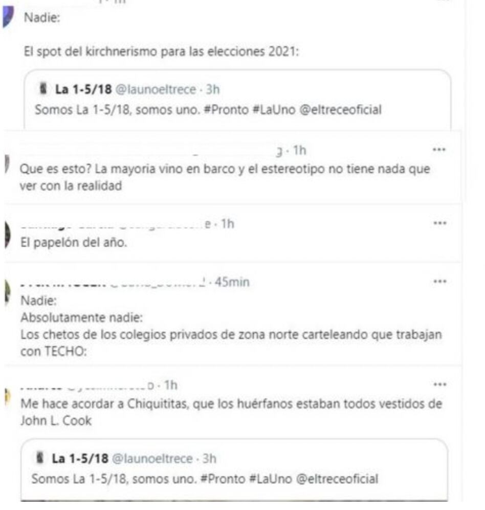 Algunos comentarios por las redes.