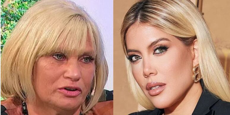 Wanda Nara y la madre de L-Gante.