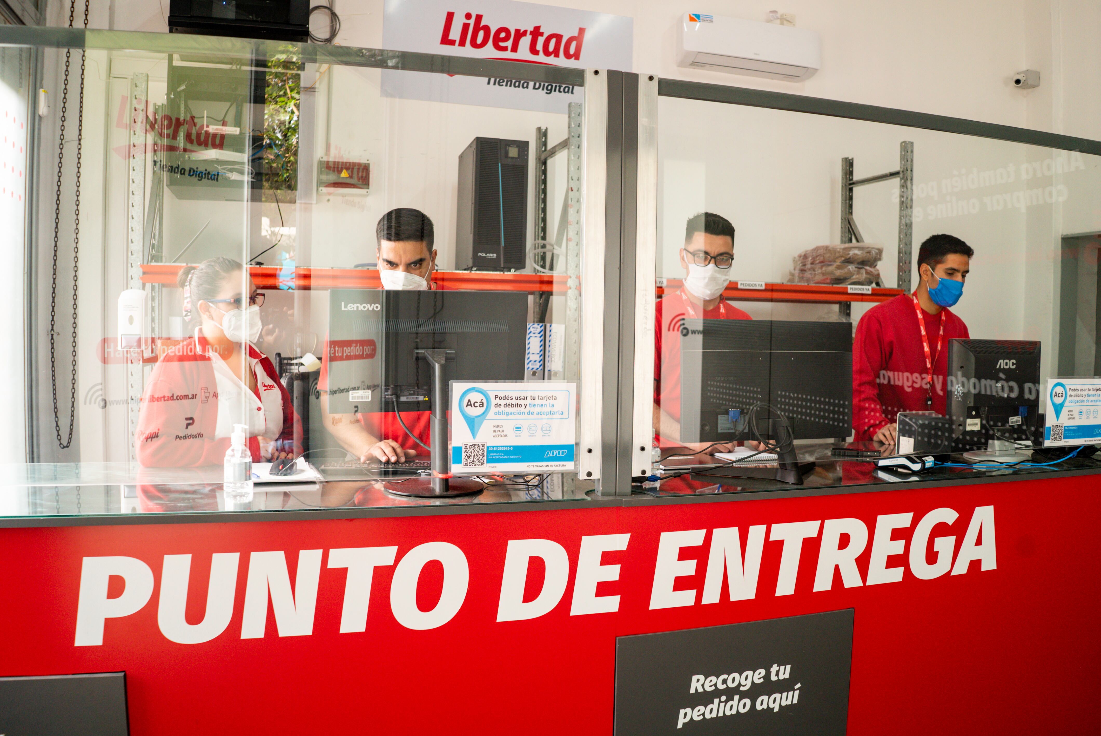 En este local se preparan los pedidos para envíos a domicilio o retiro en el lugar.