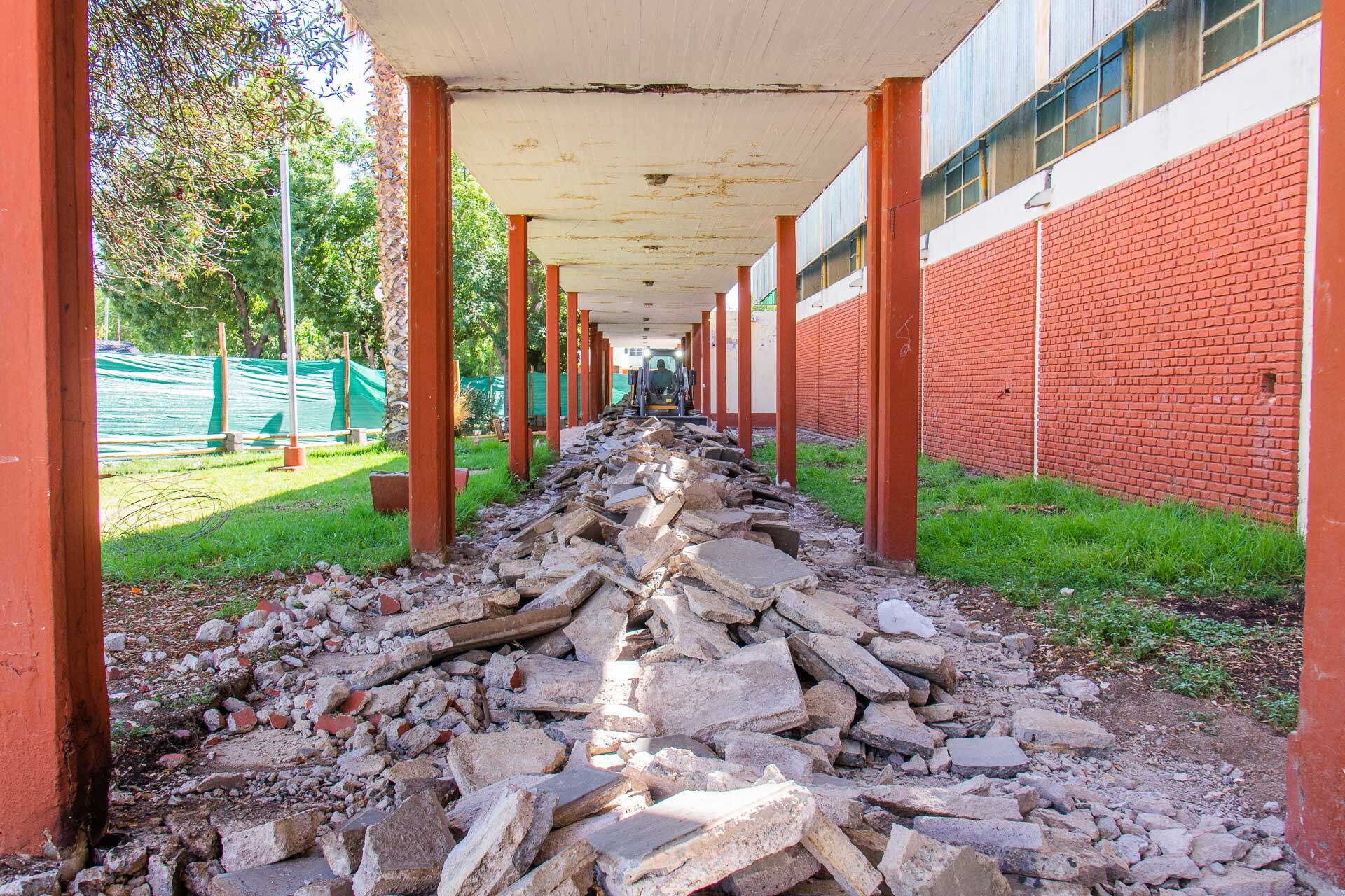 El plazo de ejecución de la obra es de 10 meses y se realiza con fondos municipales. Foto: Gentileza