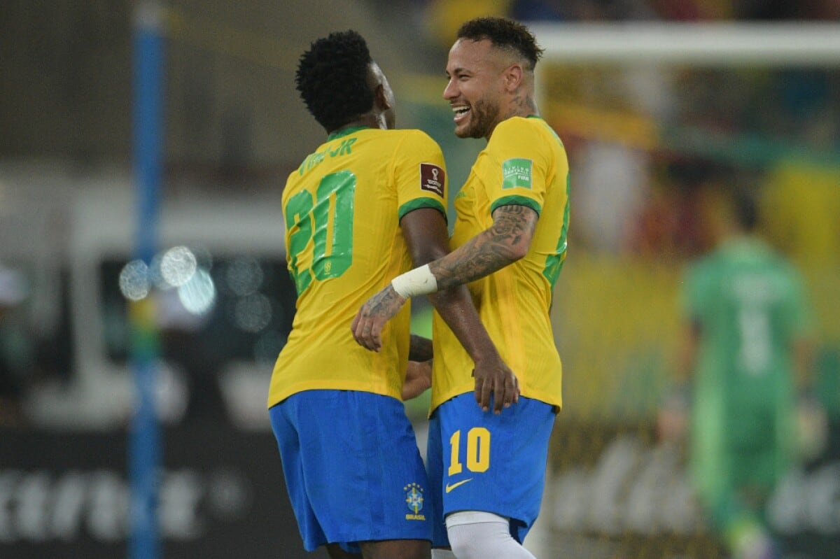 Vinicius Jr y Neymar en la Selección de Brasil (Brasil Prensa)