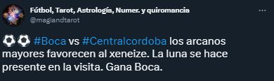 Boca vs Central Córdoba