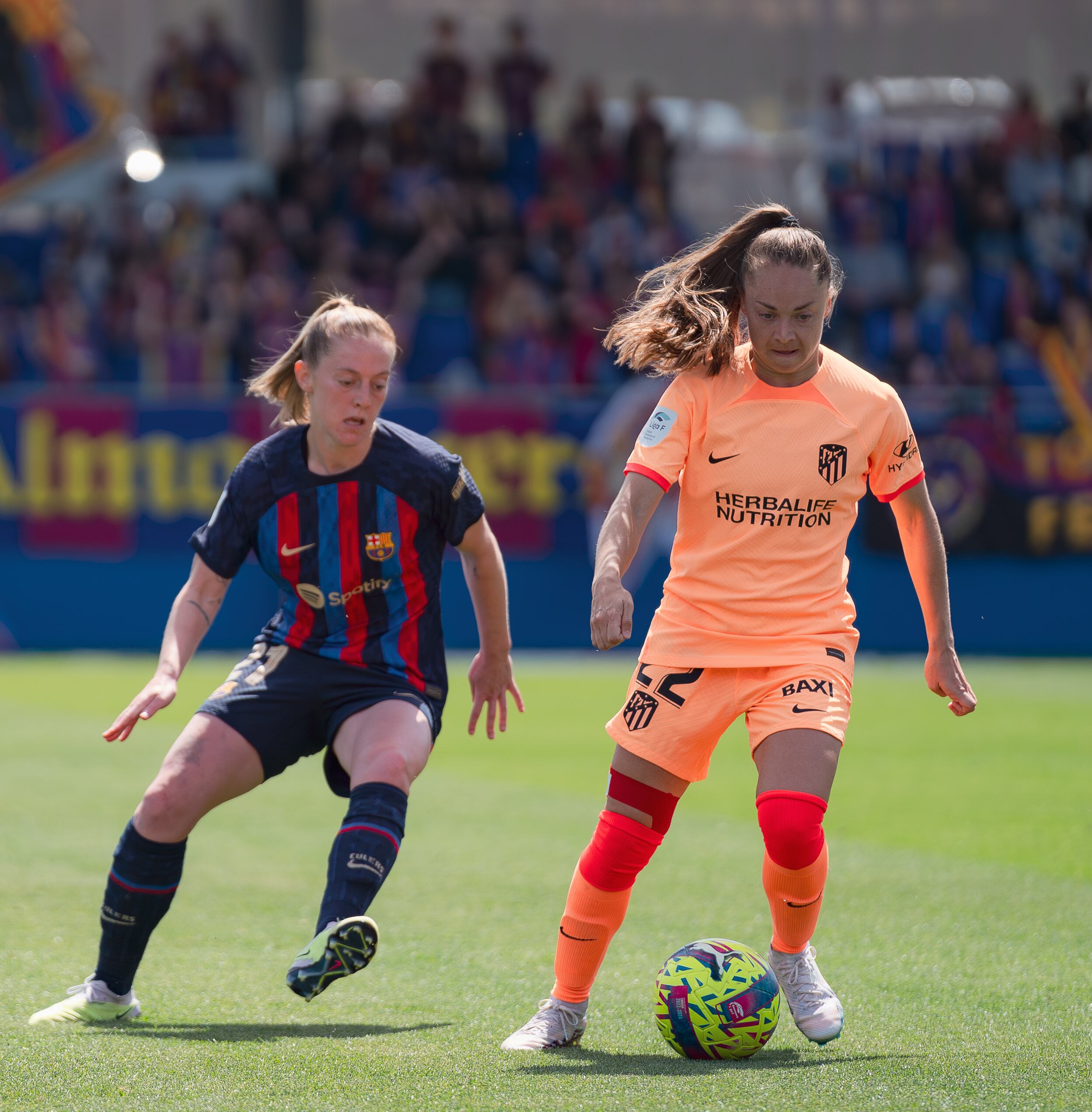 Estefanía Banini jugando en el Atlético de Madrid. Foto: Gentileza Leonardo Gerzon.