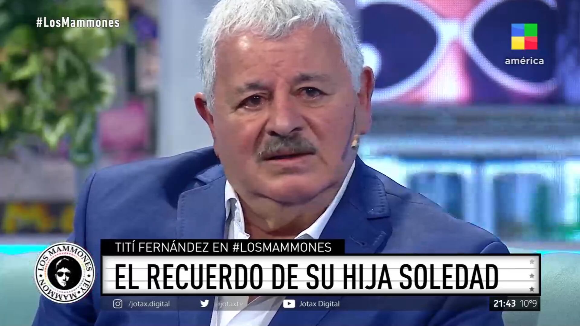 Tití Fernández se quebró al recordar a su hija en Los Mammones.