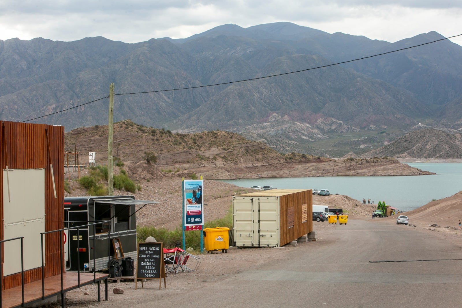 Parador N° 1 de la Costa Sur del Dique Potrerillos. Foto: Los Andes