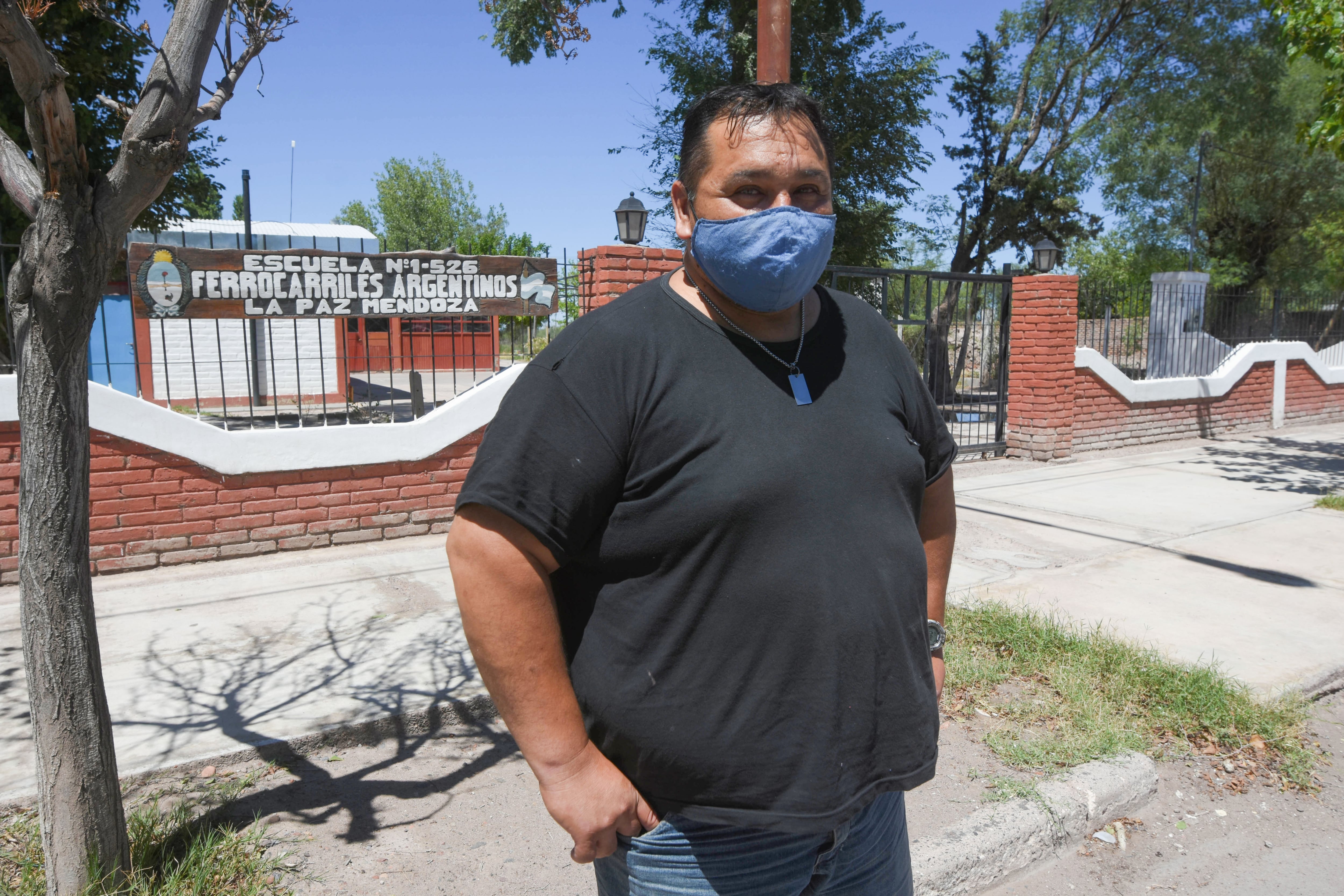 Freddy. Uno de los tantos vecinos que reclamó la aparición de Celeste. Foto: José Gutierrez / Los Andes 
 
 
 