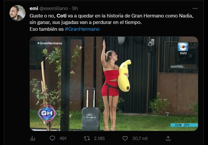 La salida de Coti generó celebración y odio en las redes