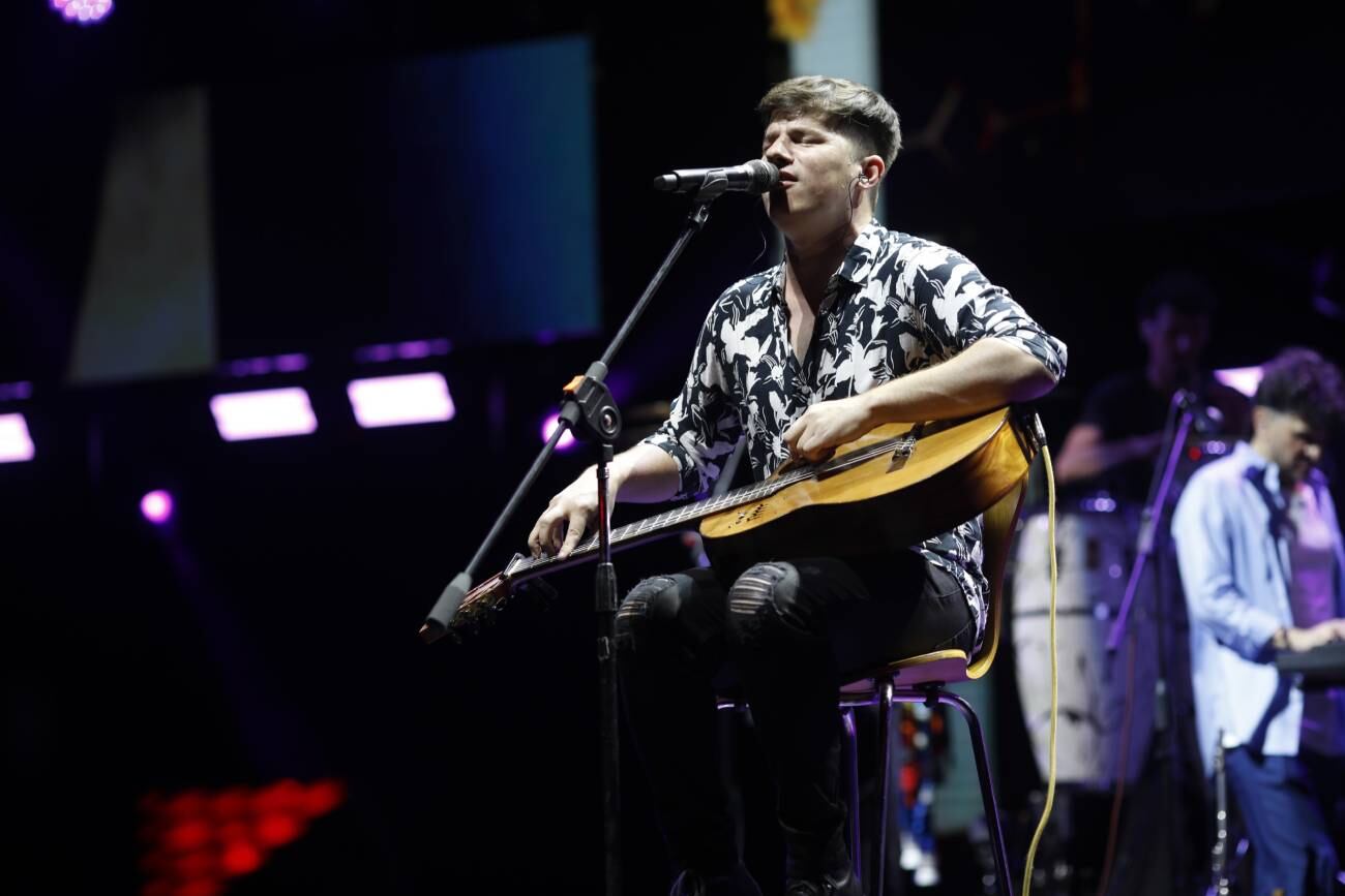 Nahuel Pennisi en su presentación en el Festival de Peñas de Villa María. (Gentileza Prensa Festival de Peñas)