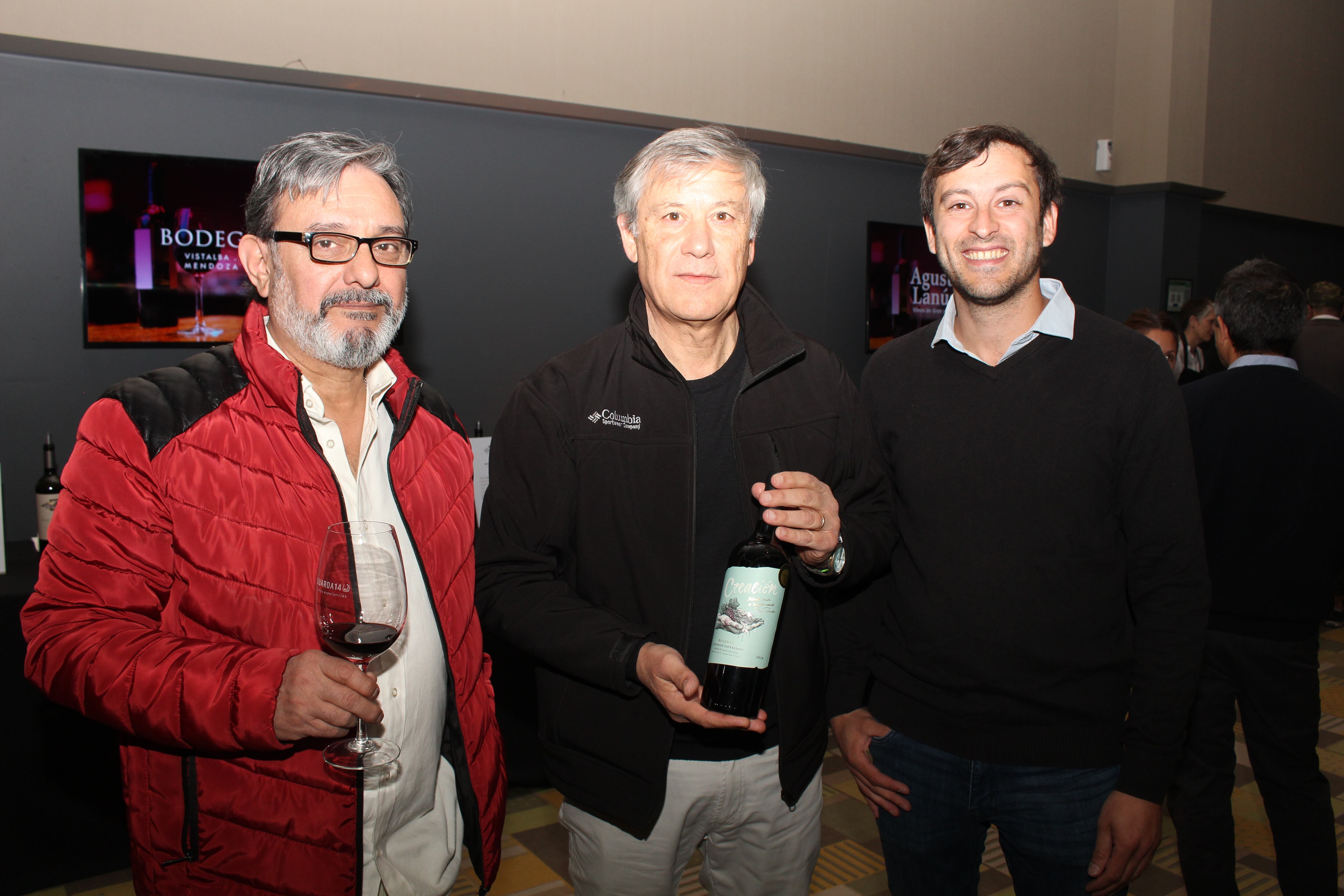 Raúl Gatica, Pascual Castrovilliari y Juan Parenzuela.