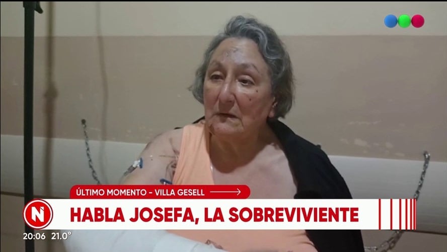 María Josefina había viajado hasta Gesell para acondicionar el departamento junto a su esposo porque lo habían alquilado. / TELEFE