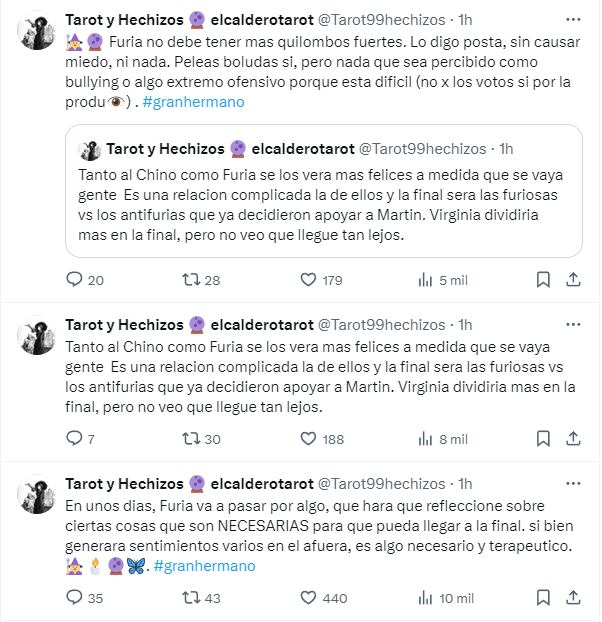 La predicción del tarot sobre la final de GH