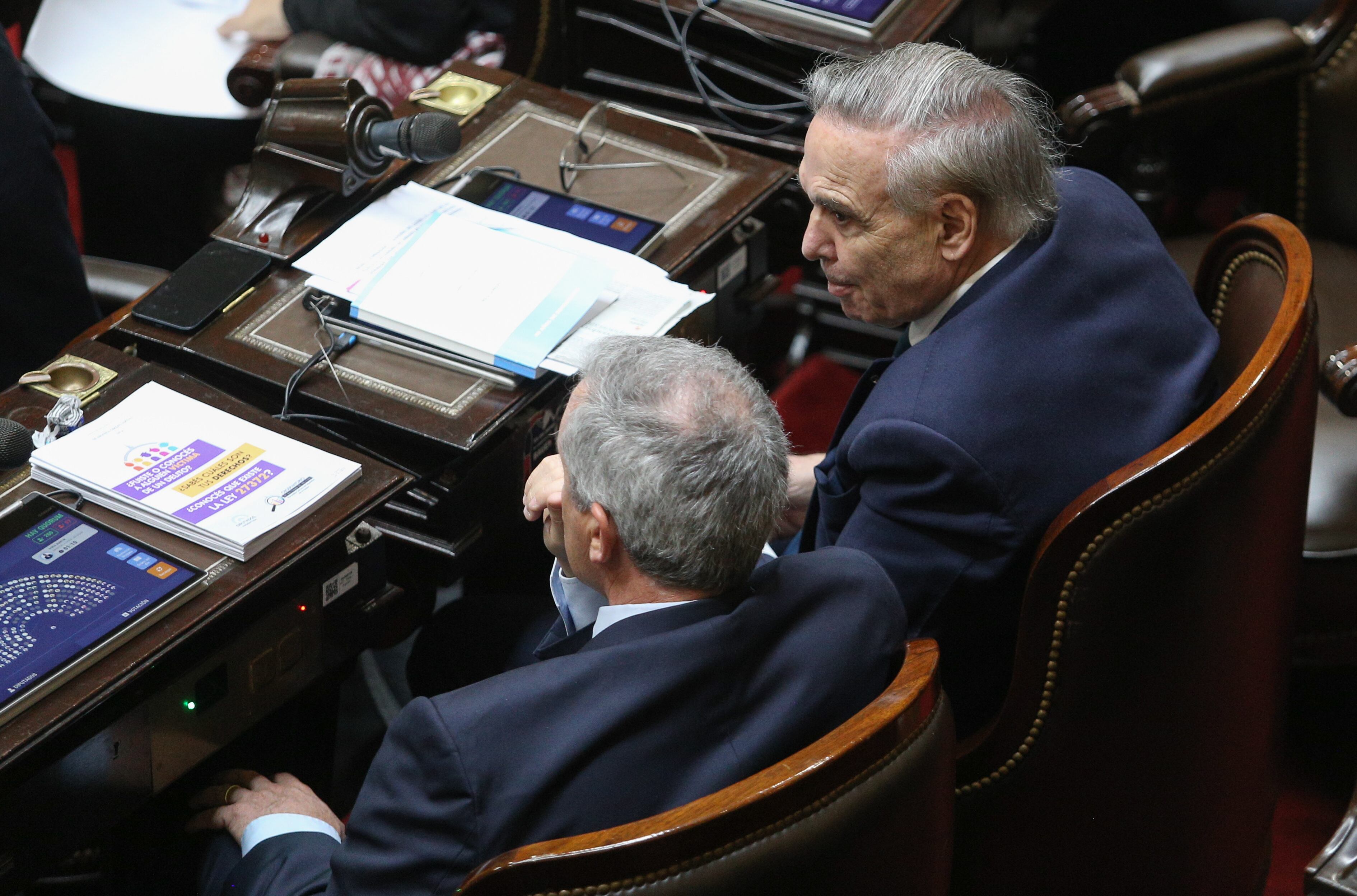 En la Cámara de Diputados se desarrolla la sesión especial para convalidar el proyecto de Ley Bases y el Paquete Fiscal, que incluye la reposición del Impuesto a las Ganancias. Foto NA: DANIEL VIDES