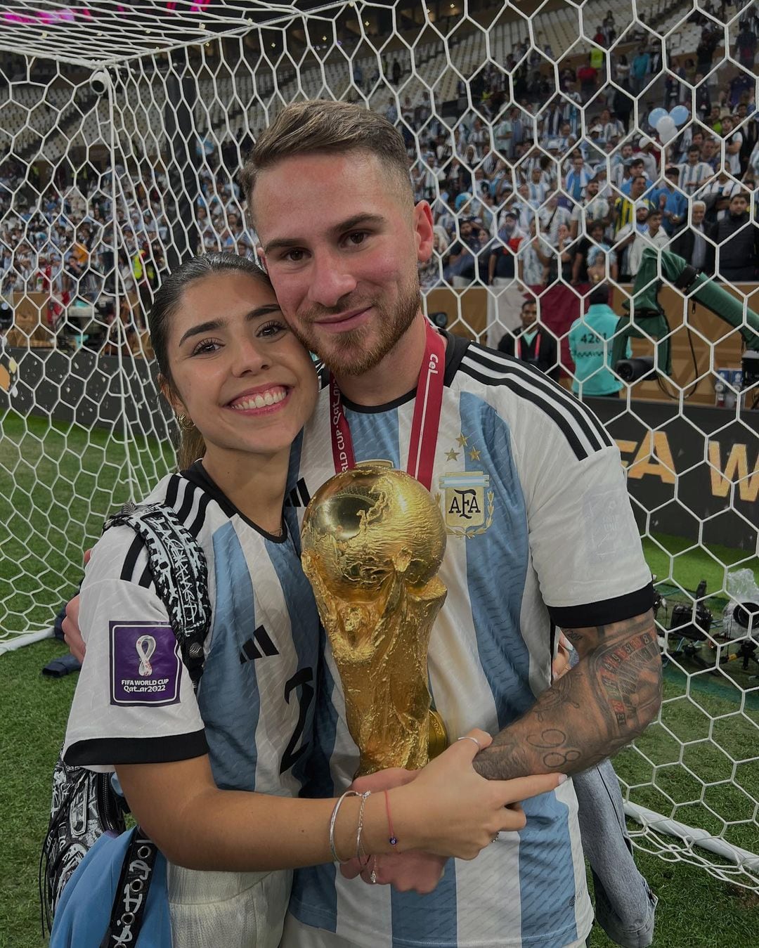 La alegría de Camila Mayan por el logro de Alexis Mac Allister: "Te amo, campeón".