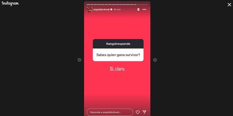 Ángel de Brito respondió sobre Survivor