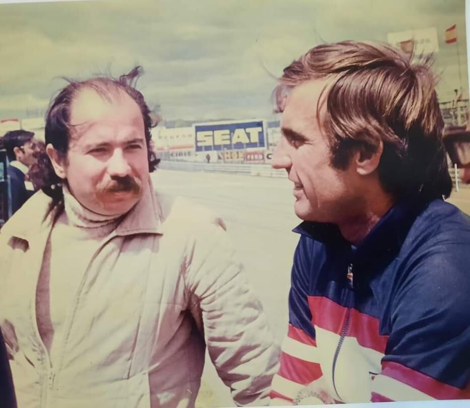 Roberto Pravatta junto a Carlos Reutemann