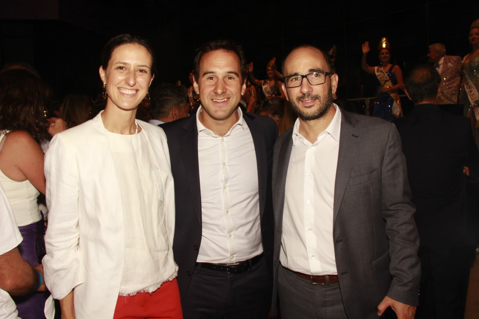 Agustin Porres y su esposa junto a José Thomas, Director General de Escuelas. - Foto: Fernando Grosso / Los Andes