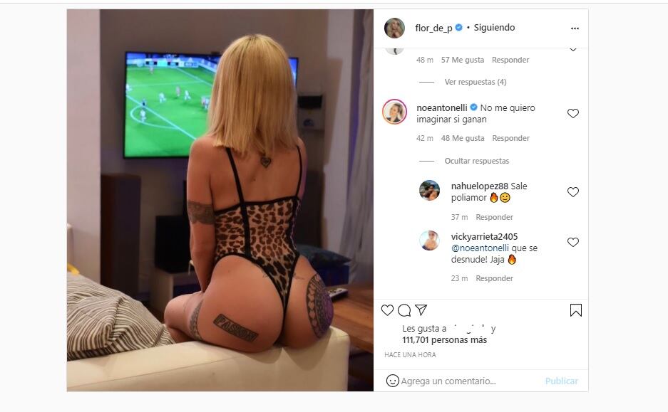 Florencia Peña y una picante advertencia para los jugadores de River.