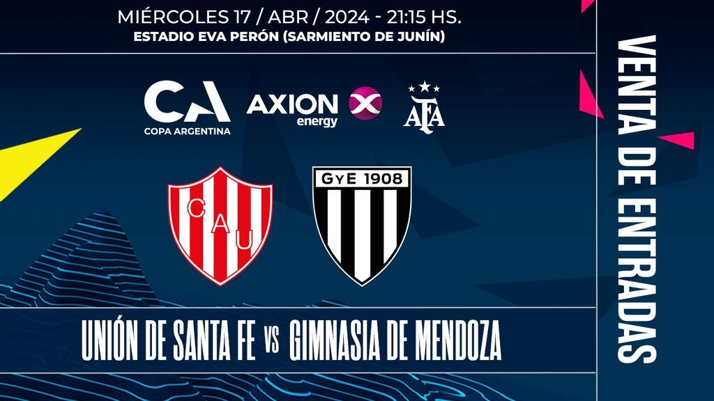 Unión y Gimnasia, por los 32vos. de final en Copa Argentina.