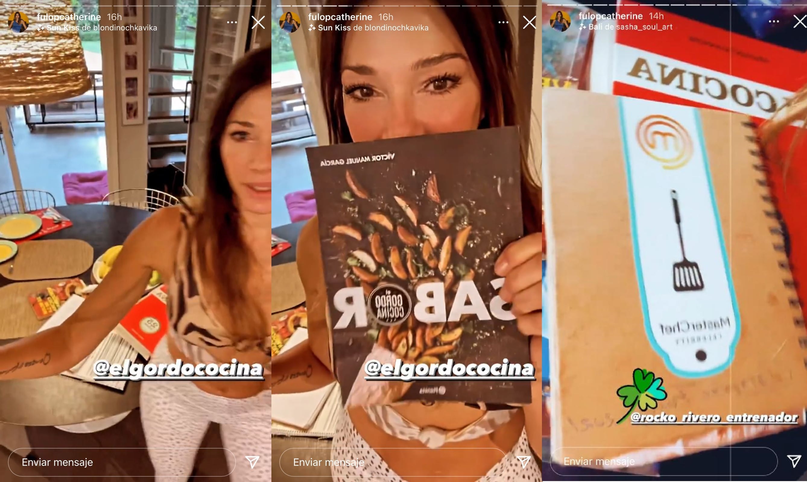 Cathy Fulop se prepara para "Masterchef Celebrity 3" junto al instagramer El Gordo Cocina