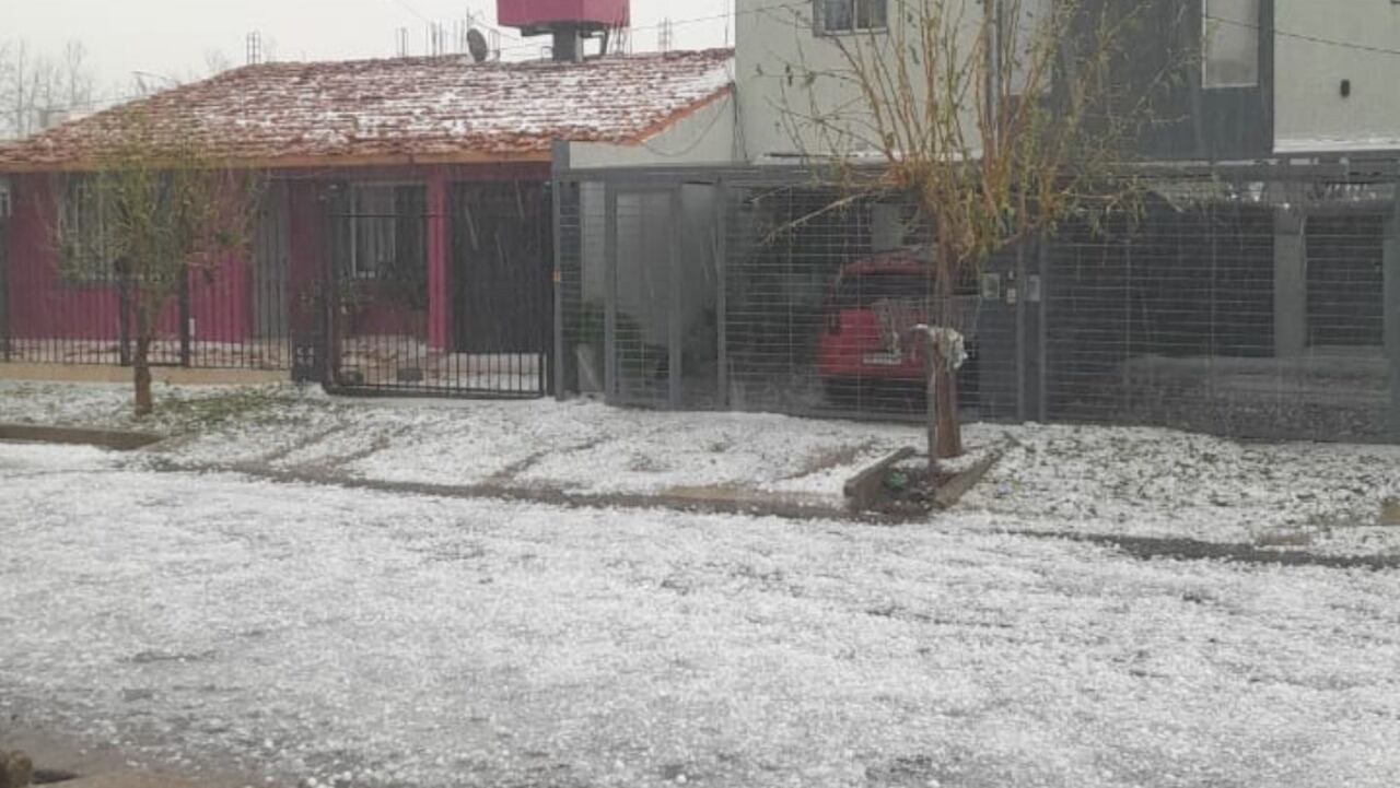 Tormenta de granizo - Foto: Los Andes