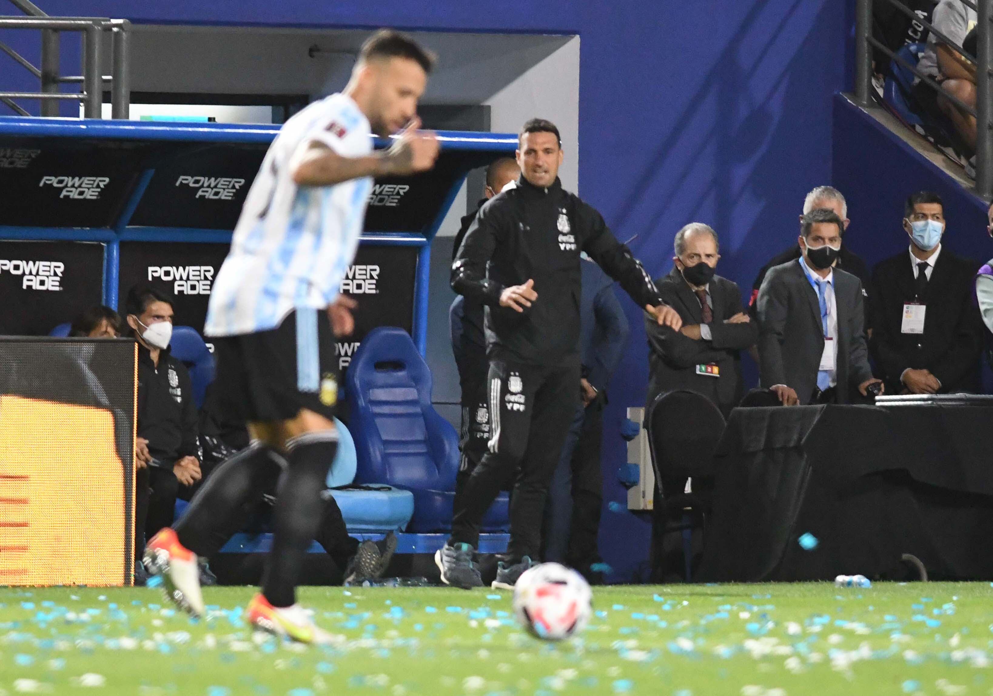 Eliminatorias Qatar 2022. La selección argentina se enfrentó a Brasil en el estadio Bicentenario de San Juan en una nueva fecha de las eliminatorias para el mundial del 2022.