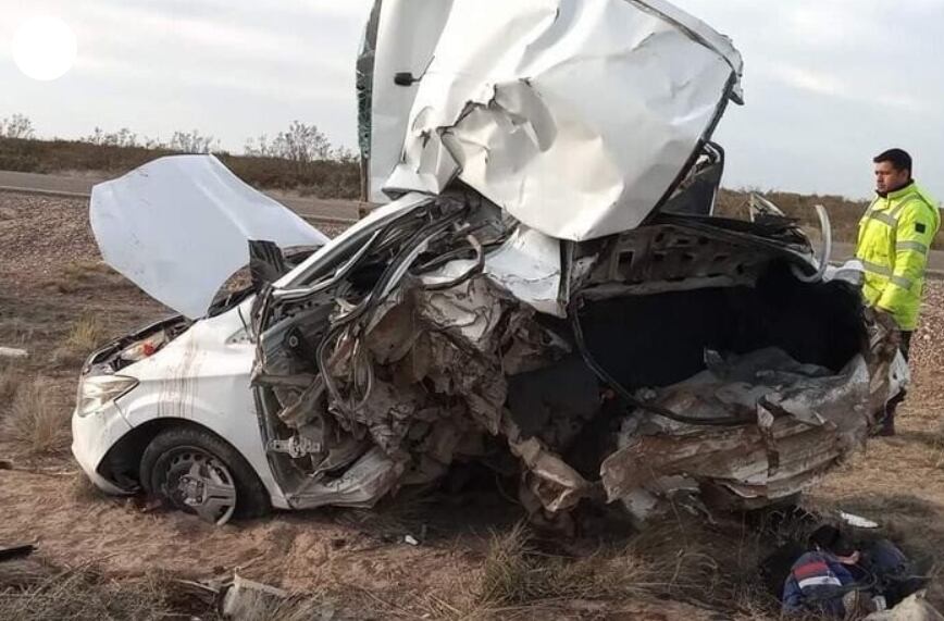 Otro auto los chocó de atrás - Foto Clarín