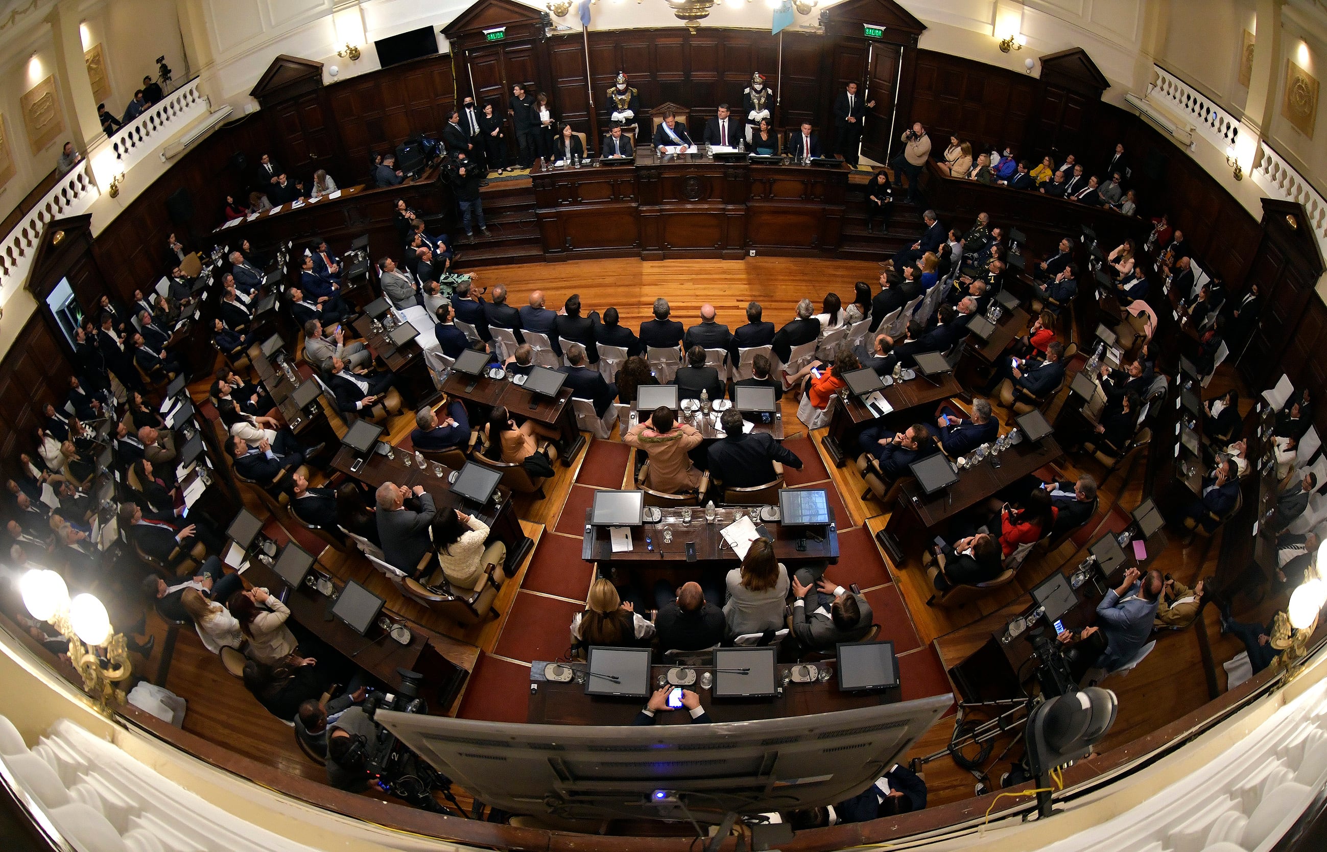 En la Legislatura Provincial, se realizó la apertura de sesiones ordinarias
Foto:  Orlando Pelichotti / Los Andes