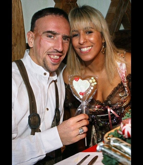 Frank Ribéry y Wahiba Belhami